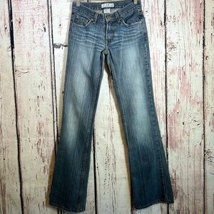 Armani Exchange Blue Flare Wide Leg Jeans